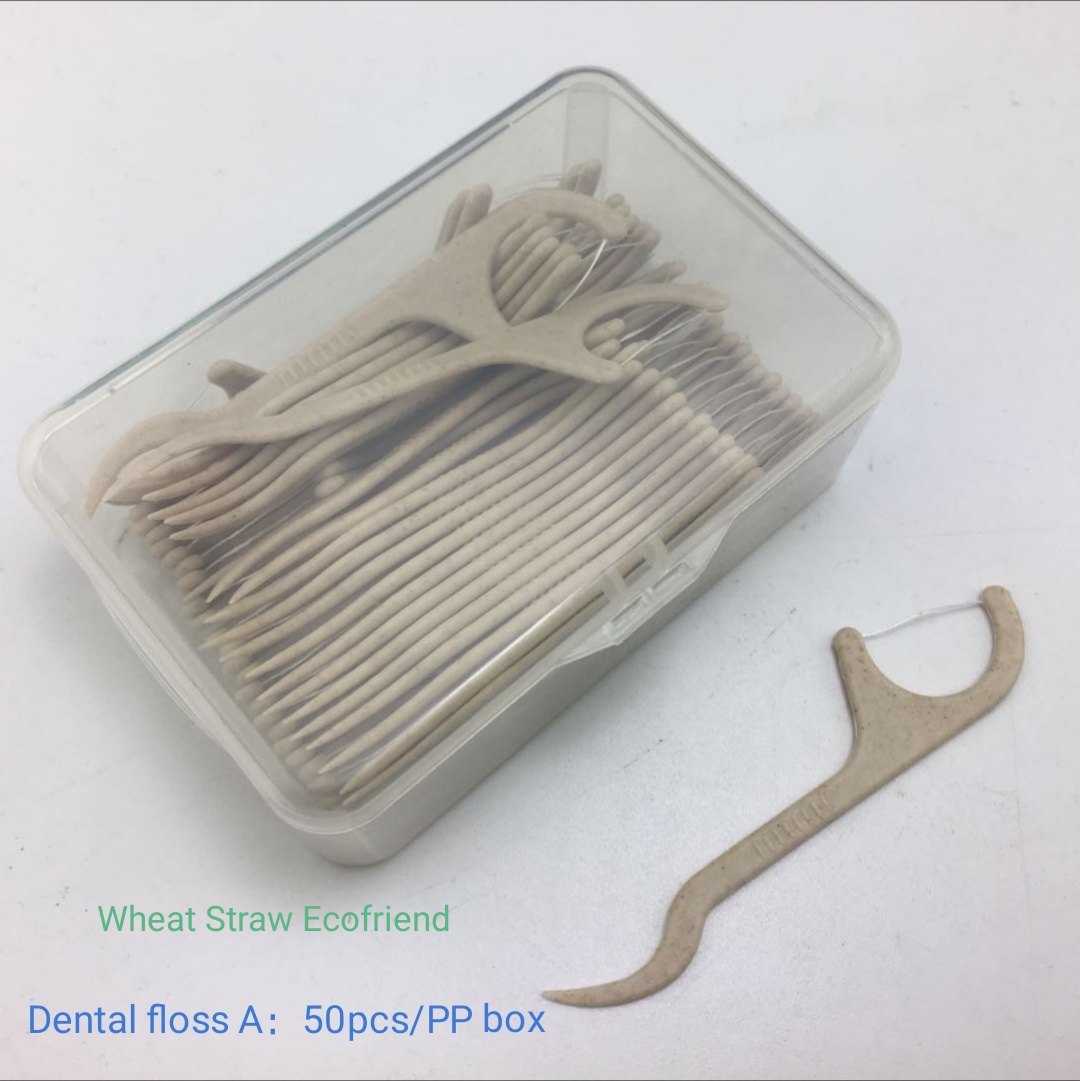 Wheat straw Dental floss A